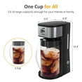 thumbnail image 5 of Sunvivi Iced Tea Maker Cold Brew Electric with 2.5-Quart Pitcher, Black, 5 of 7