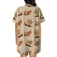 thumbnail image 6 of Sigee Cartoon Squirrel for Sleepwear Casual Pjs with Pockets Women's Pajamas Sets Shorts 2 Piece Short Sleeve Lounge Sets 3X-Large, 6 of 9
