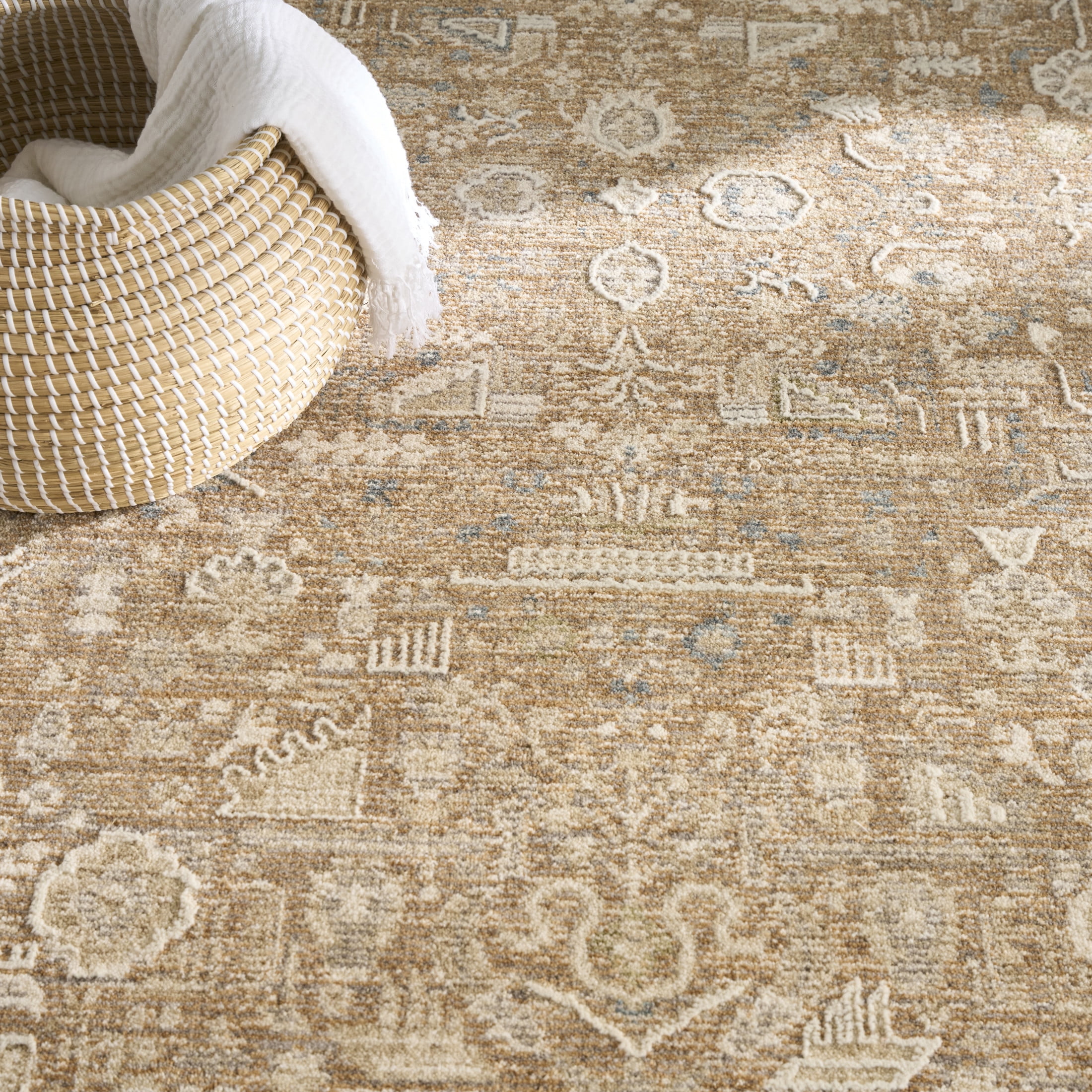 Nourison Harbor 5'3" x 7'6" Mocha Vintage Indoor Rug
