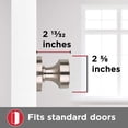 thumbnail image 5 of Pismo Square Half-Dummy Knob in Satin Nickel, 5 of 7
