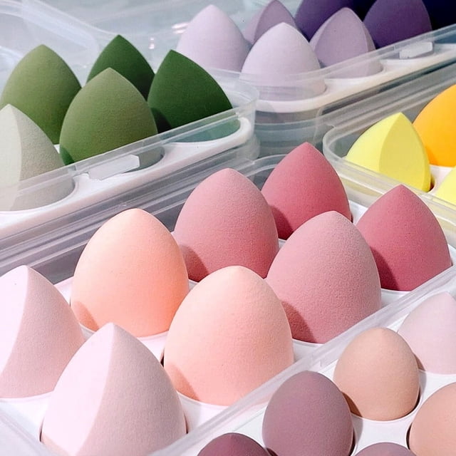 Maquillaje de belleza huevo de remojo en agua traje grande seco y húmedo huevo de maquillaje de doble uso esponja de huevo de maquillaje herramienta de maquillaje de belleza borla de maquillaje en