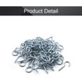 thumbnail image 4 of 100Pcs Small Screw Eye Hooks 1.18" Length Galvanized Iron Screw-in Hanger Eye-Shape Ring Hooks 30mm Self Tapping Screws for Home Office Hanging Plants Blue Tone, 4 of 5