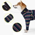 thumbnail image 3 of Tight Dog Clothes Solid Dog Jumpsuit 4-legged Pajamas Coat Nursing Clothes Bodysuit Thin Clothes For Pet Medium Big Dog, 3 of 6