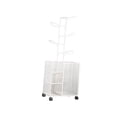 thumbnail image 2 of koolsoo Support de Rangement pour Ballon de Basketball avec Roues, sur Pied, avec Panier et Support pour Ballon, Support de Garage pour Équipement de Sport pour Équipement de Sport Blanc, 2 of 9