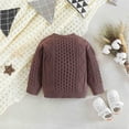 thumbnail image 5 of Coerni Little Child Autumn Solid Color Long Sleeve Braid Crew Neck Sweater Knit Sweater Long Sleeve Shirt, 5 of 8