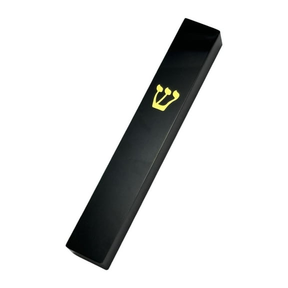 deevoka Mezuzah Case Acrylic Hanukkah Gifts Home Decor for Hotel Bedroom Living Room Black