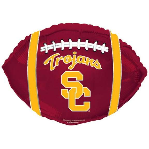 21 inch USC Trojan Football Foil Mylar Balloon - Party Supplies Decorations