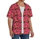 thumbnail image 2 of Balery German Shepherd Dog Camisa Casual de Manga Corta con Botones para Hombre, Texturizada, Estilo Cubano, para Playa, Verano-Small, 2 of 5