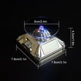 thumbnail image 4 of Guardoinrt Solar Showcase LED Light Shape Box Ring Box Exquisite Automatic Rotating Jewelry Turntable Presentation Tool Watches type+4, 4 of 6