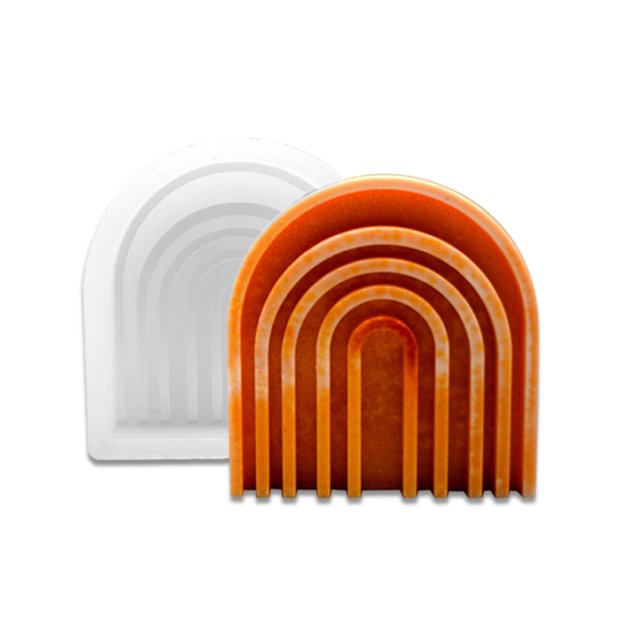 yingyy Candle Mould DIY Handmade Mold Silicone Arch Modeling for Ice Cube Chocolate Moulds Reusable Craft Washable Kitchen Baking Small Arch