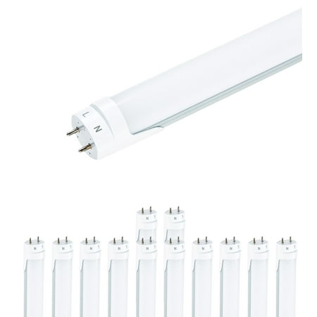 

Viribright 10W T8 LED Tube / 2 Ft. Ballast Bypass / Frosted / 12 Pack - 6000K (Daylight White)