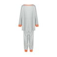 thumbnail image 5 of Qiylii Family Matching Pajamas Set Skeleton Print O-Neck Long Sleeve Tops+Trousers, 5 of 9