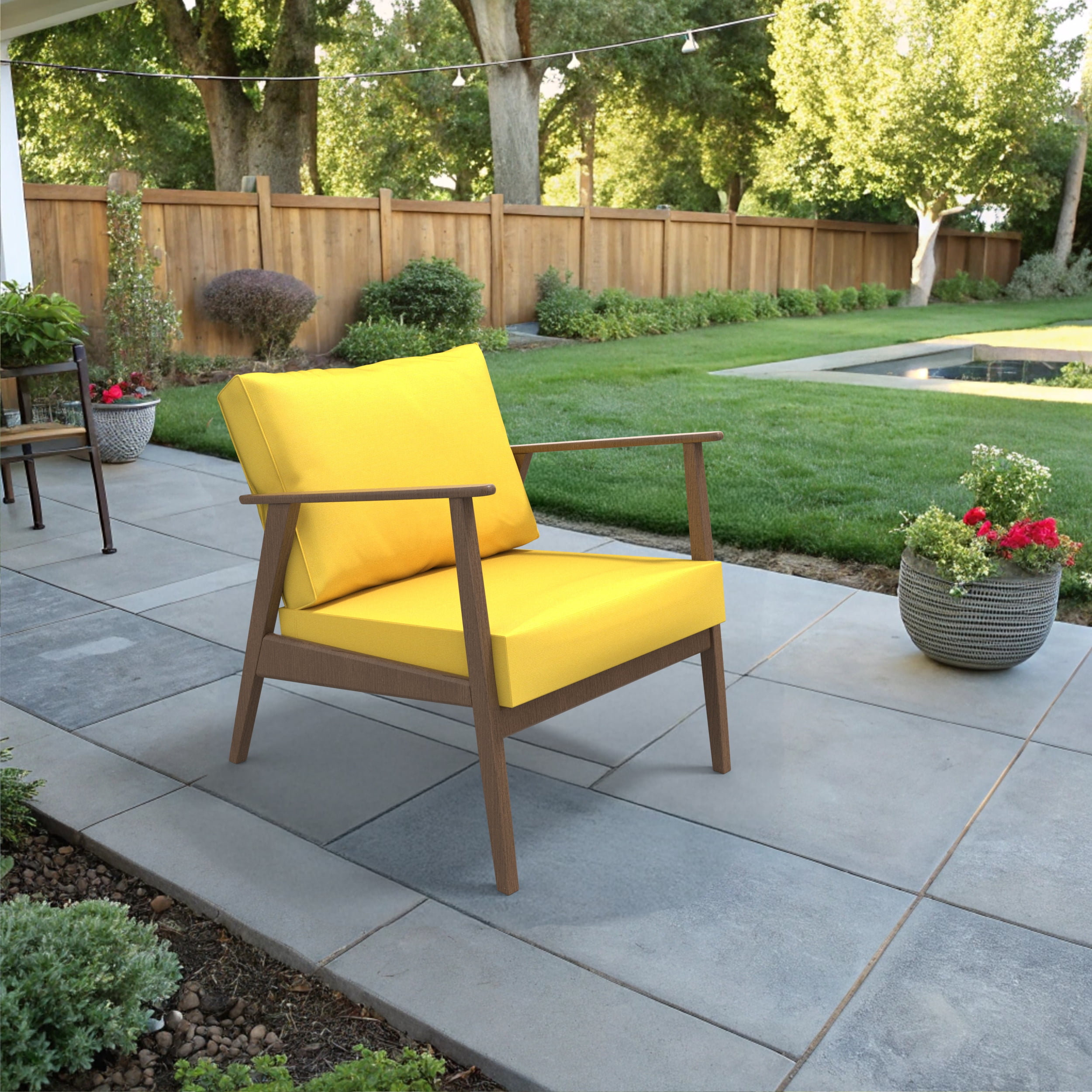Covers&All Outdoor Sunbrella Deep Seat Cushion Set, Water, UV & Fade Resistant Patio Chair Cushions, High-Density 5" Thick Seat & Back Cushions for Outdoor Furniture