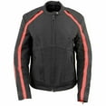 thumbnail image 6 of Milwaukee Leather SH1954 Women's Black and Red Textile Jacket with Stud and Wings Detailing 4X-Large, 6 of 9