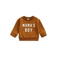 thumbnail image 1 of xiaxaixu Pull Bébé Chaud à Manches Longues Col Rond Lettre Pull Design Imprimé, 1 of 8