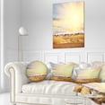 thumbnail image 3 of Designart African Huts under Colorful Sky - Landscape Printed Throw Pillow - 12x20, 3 of 5