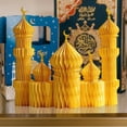 thumbnail image 6 of Jiibva 5 PCS Ramadan Decoration 3D Honeycomb Ornaments Centerpiece Desk Accessories Eid Mubarak Islamic Home Decor, 6 of 7