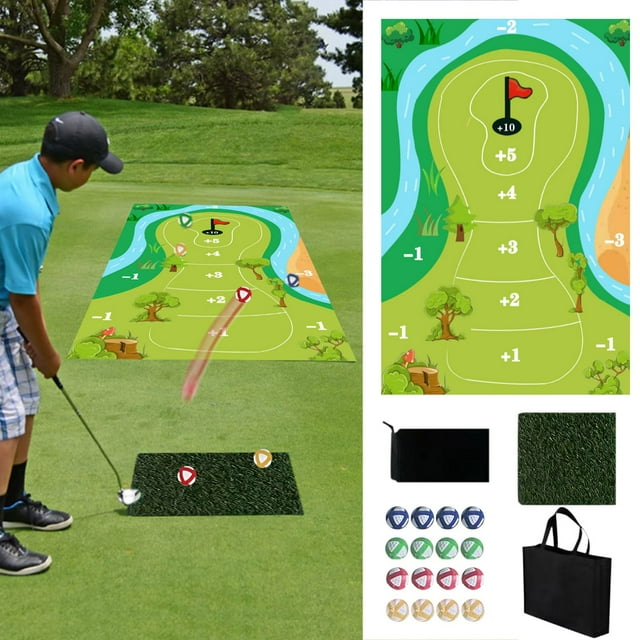 BotaniNest Chipping Game Mat Indoor Game Little Club Guy Set To With A Game Sports Game For Adults Indoor Training Mat For Swing Detection