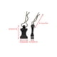 thumbnail image 5 of RC Crawler Shell Clips Pins Decoration Reemplazar la parte 1/10 1/8 Kit de repuestos de mejora Reemplazo de accesorios para TRAXXAS TRX4 Negro Pack of 4 seitruly FN001150-02, 5 of 7