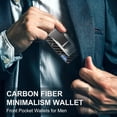thumbnail image 5 of Wallet for Men, Slim Minimalist Money Clip Wallet -  Carbon Fiber Front Pocket, RFID Blocking Metal Wallet., 5 of 6