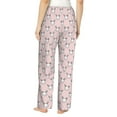 thumbnail image 3 of Goofa Cute Rabbit Printed Soft Pajama Pants for Women, Wide Leg Comfy Casual Lounge Yoga Pants-XX-Large, 3 of 9