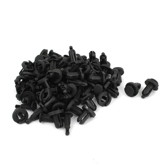 Unique Bargains 50 Pcs 30mm x 10mm Plastic Rivets Fastener Mudguard Car Bumper Push Clips
