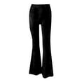thumbnail image 5 of Lindreshi Sweatpants Women Clearance Women Casual Solid Pleuche High Waist Wide Leg Pants Long Pants, 5 of 9