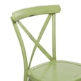 thumbnail image 6 of DecMode 22"W, 35"H Metal Farmhouse Outdoor Dining Chair, Green, 2-Piece, 6 of 10