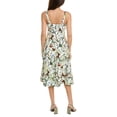 thumbnail image 2 of Avec Les Filles womens  Botanical Print A-Line Dress, 6, White, 2 of 3
