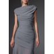 thumbnail image 5 of Vestido bellabarnetten Oberta Chic Contour sin mangas de punto fruncido, 5 of 6