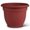 thumbnail image 6 of Bloem Ariana Pot Planter: 12" - Burnt Red - Durable Resin Pot, For Indoor and Outdoor Use, Gardening, Self Watering Disk Included, 3 Gallon Capacity, 6 of 6