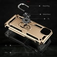 thumbnail image 2 of Allytech Rugged Case for iPhone 15, Military Grade Protection Shockproof Non-Slip Cover with Metal Rotatable Ring Stand, Magnetic Car Mount Holder Fashion Case for iPhone 15 - Gold, 2 of 6