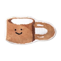 Lilixerw 16 x 24 Inch Cute Cup Bath Mat,Non-Slip Machine Washable Bath Rug for Bathroom Floor Tub and Shower