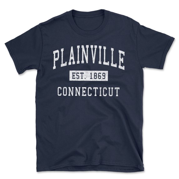 Plainville Connecticut Classic Established Men's Cotton T-Shirt