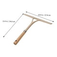 thumbnail image 5 of ELAYARD 12.5 Inch Khaki Stainless Steel Window Squeegee with Wooden Handle for Bathroom, Kitchen, Balcony Cleaning, 5 of 8