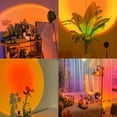 thumbnail image 3 of FYBTO Sunset Lamp, Sunset Projector 10W 180 Degree Rotation Sunset Light USB Sunset Glow Light Warm FYBTO tic Visual Night Decorative Lights for Photo Vlog Background Bedroom Home Indoor, 3 of 5