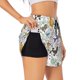 thumbnail image 1 of Balery Colorful Poodle Dog Pantalones cortos deportivos para mujer con forro y dos bolsillos, elásticos, para entrenamiento, gimnasio, yoga-Large, 1 of 7