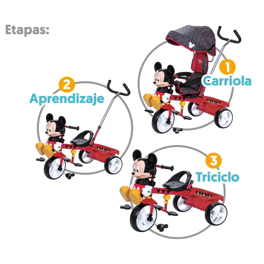 Triciclo Mickey Mouse Walmart Triciclo Apache Mickey Mouse 3d