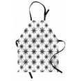 thumbnail image 1 of Compass Apron Black and White Sketch Style Windrose Discovering New Places Nautical Elements, Unisex Kitchen Bib Apron with Adjustable Neck for Cooking Baking Gardening, Black White, by Ambesonne, 1 of 3