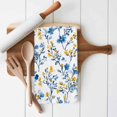 thumbnail image 2 of Dish Towels, Blue Yellow Florl Print Absorbent Kitchen Towels 1 PC, Rustic Wild Flowers Pattern Microfiber Hand Towels Dish Cloths Tea Towels for Home&nbsp; Bathroom,18X28-Inch,, 2 of 6