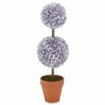 thumbnail image 4 of Colorful Faux Boxwood Collection - Pink Potted 2-Tier Topiary, 4 of 7