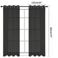 thumbnail image 4 of YEAHOME Dark Gray Sheer Curtains 72 inches Long - Home Decoration Grommet Airy & Lightweight Elegant Window Treatments with Light Filtering for Bedroom/Living Room (2 Panels, W52 x L72), 4 of 8