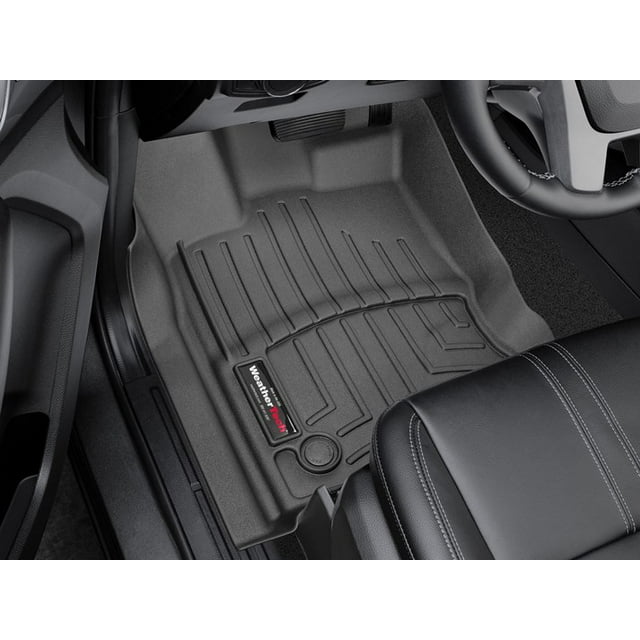 Convient à 2019-2022 Ford Ranger Weathertech Revêtement de Sol 4415181V FloorLiner; Ajustement Moulé; Noir; Matériau Formé sous Vide en Polyoléfine Thermoplastique; 2 Pièces