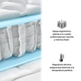 thumbnail image 2 of Colchón Individual Memory Foam Con Resorte Ortopédico, 2 of 6
