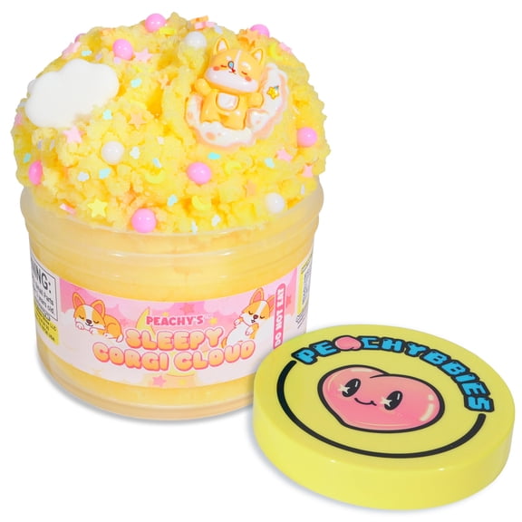 Slime Peachybbies Sleepy Corgi Cloud con aroma a nube, 200 ml