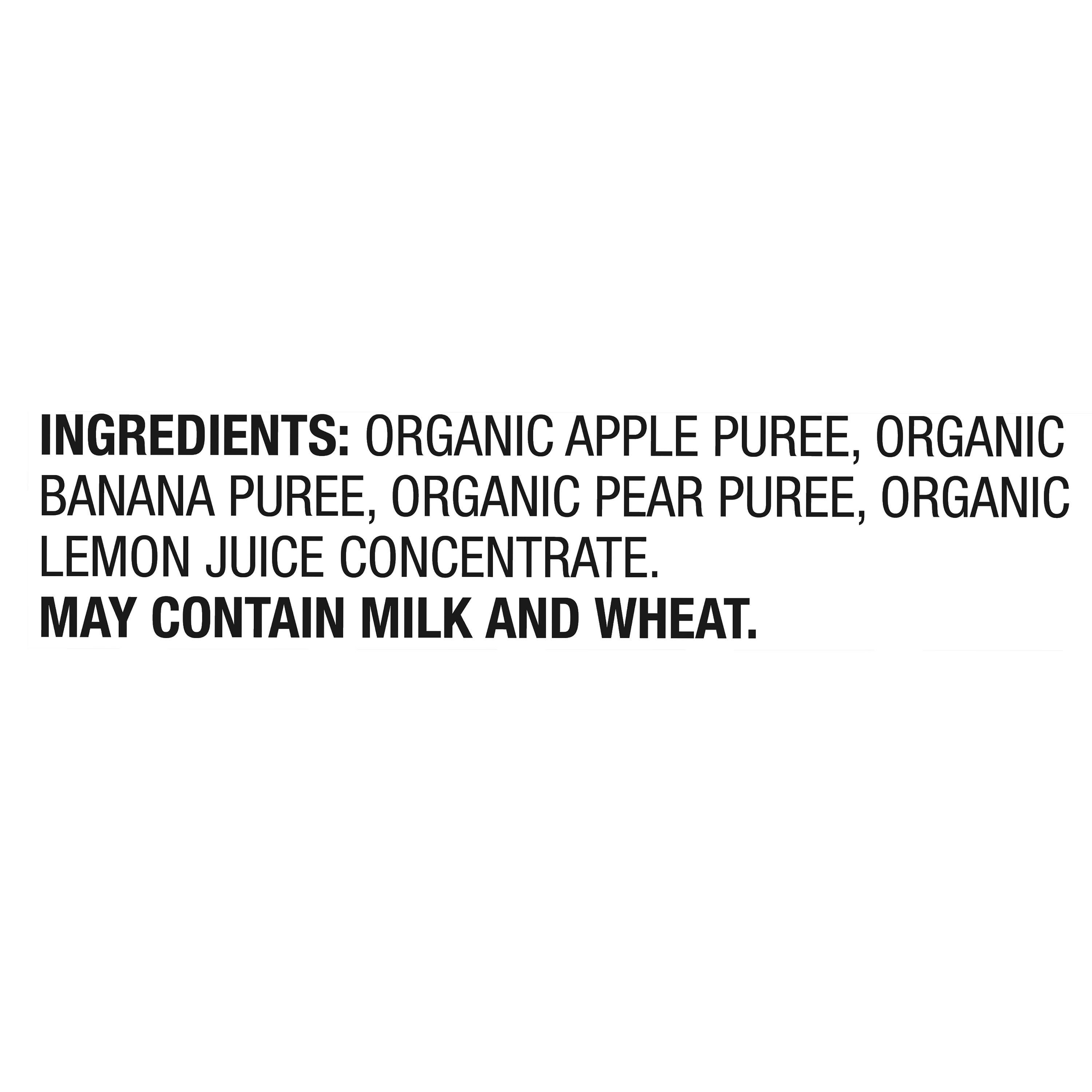 (3 pack) Parent's Choice Organic Stage 2 Baby Food Apple. Banana, and Pear Puree, 4 oz Jar