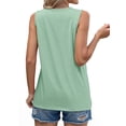 thumbnail image 4 of Fantaslook Summer Tank Tops for Women Pleated Crewneck Casual Sleeveless Tops Dressy Shirts, 4 of 8