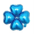 thumbnail image 5 of BalsaCircle 10 Royal Blue 15" Clover Mylar Foil Plain Balloons Wedding Decorations, 5 of 6