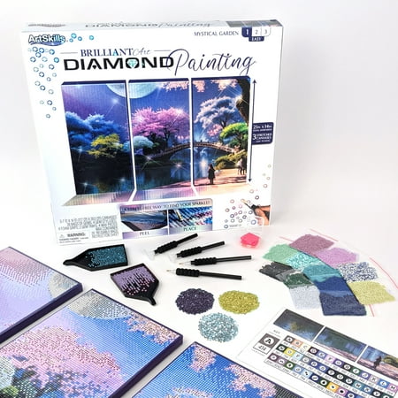 ArtSkills Brilliant Art Diamond Painting Craft Kit Mystical Garden