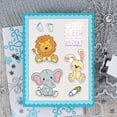 thumbnail image 3 of Juego de troqueles de animales y sellos transparentes: plantilla de relieve de conejo, perro, elefante, oso y sello de silicona para tarjetas, álbumes de recortes, manualidades DIY., 3 of 6